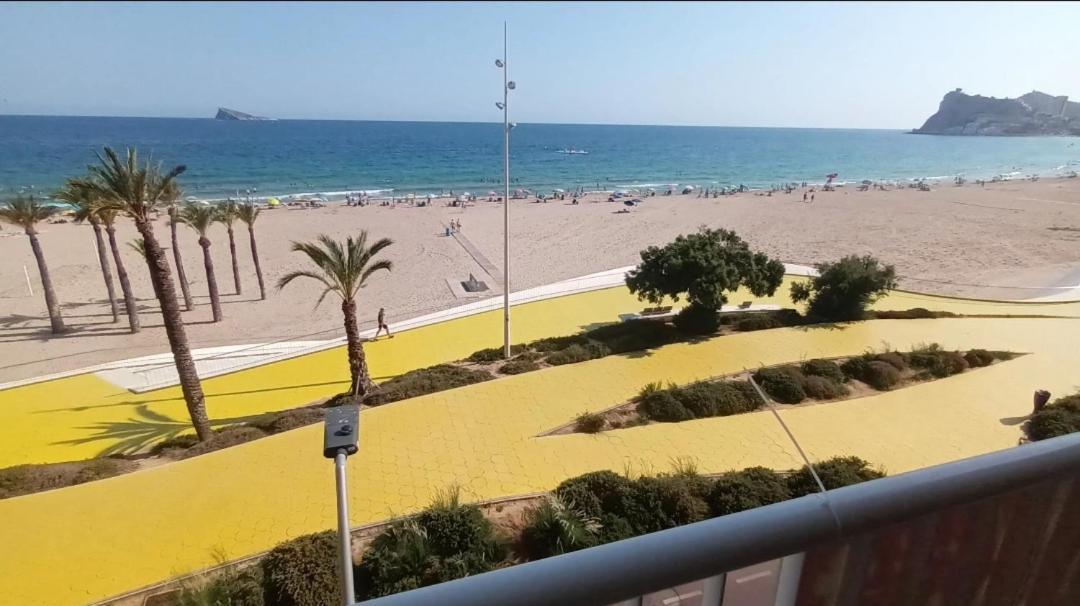 Apartamento Acapulco Luxe Piso 3 En 1A Linea Playa Poniente Benidorm Top Vistas Al Mar Espectaculares Y De Luxe Con Acceso A Piscina Y Garaje Privado Luaran gambar