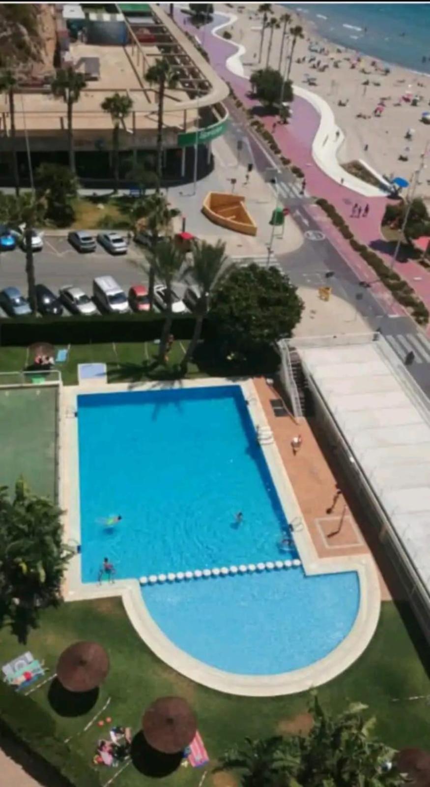 Apartamento Acapulco Luxe Piso 3 En 1A Linea Playa Poniente Benidorm Top Vistas Al Mar Espectaculares Y De Luxe Con Acceso A Piscina Y Garaje Privado Luaran gambar