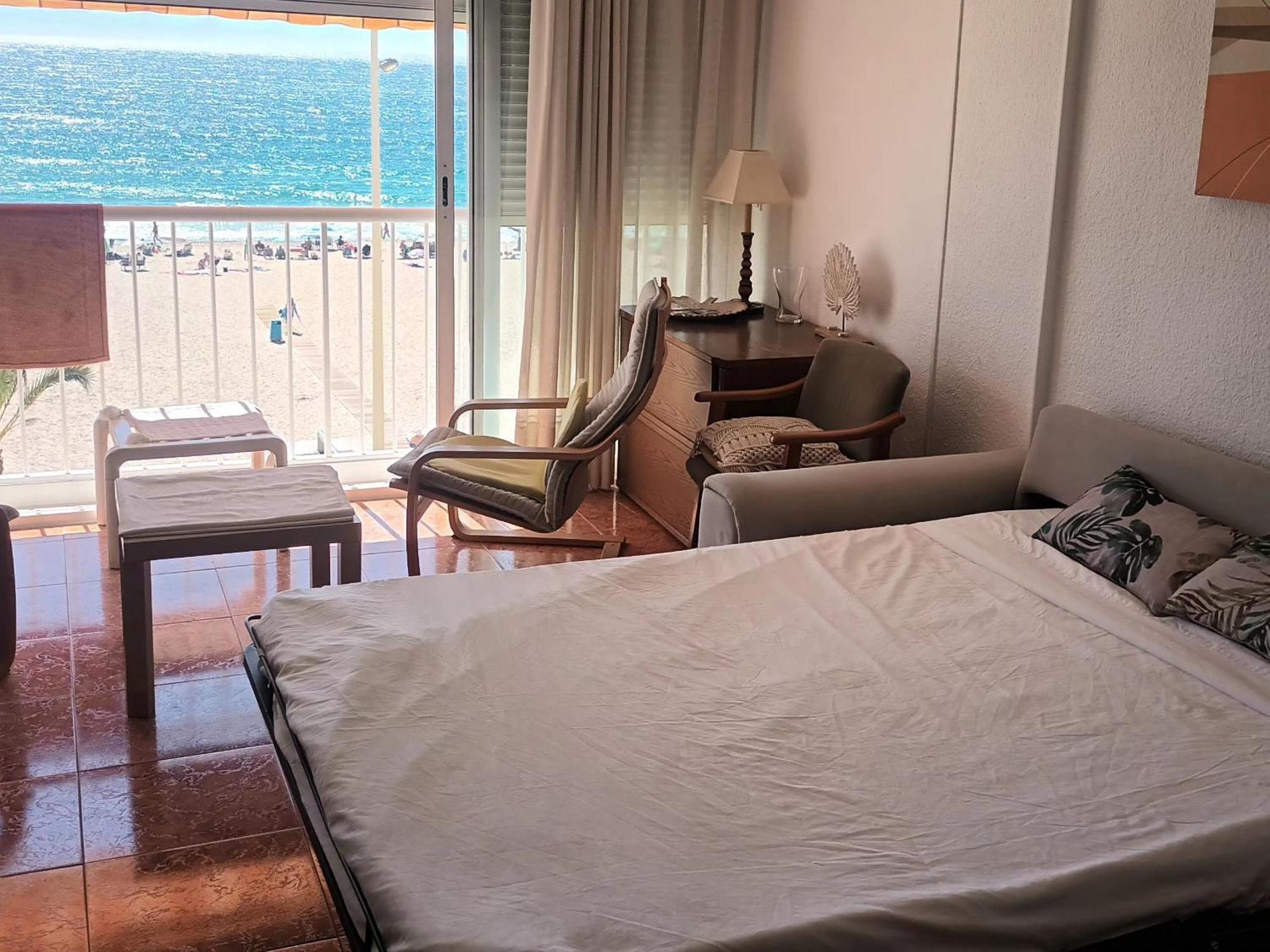 Apartamento Acapulco Luxe Piso 3 En 1A Linea Playa Poniente Benidorm Top Vistas Al Mar Espectaculares Y De Luxe Con Acceso A Piscina Y Garaje Privado Luaran gambar